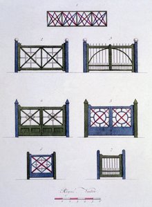 Desenhos da revista de gemas de jardim por G. van Laar, publicado em 1802 de Dutch School