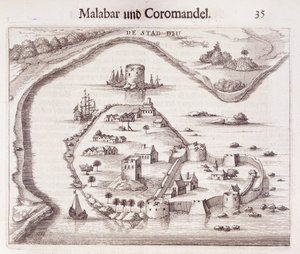 Forte holandês na costa de Malabar, Índias Orientais de Dutch School