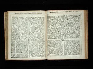 Parterres em estilo francês, de 
