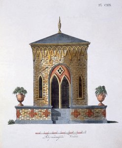 Decorações de jardim, da revista de gemas de jardim por G. van Laar, publicado em 1802 de Dutch School