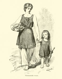 Mulher germânica de Dutch School