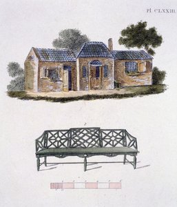 Ilustração da revista de gemas de jardim por G Van Laar, 1802 de Dutch School