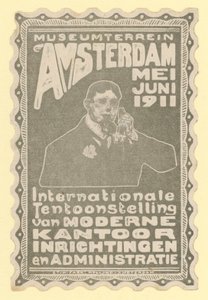 Exposição internacional de equipamento de escritório moderno, Museum Grounds, Amsterdam, 1911 de Dutch School