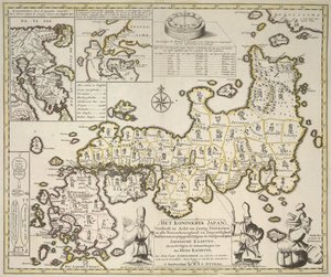 Mapa do Japão de Dutch School