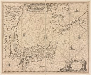 Mapa do Japão, Nova et accurata Japoniae, Terrae Esonis ac Insularum adjacentium ex nivissimâ detecçãoe descriptio de Dutch School