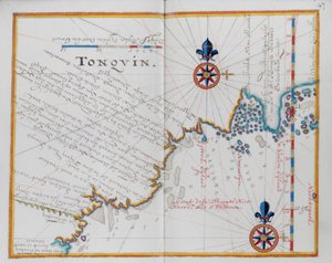 Mapa de Tonquin, China. de Dutch School