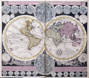 Mapa do mundo, c.1717 de Dutch School
