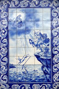 Milagre de Nossa Senhora de Nazaré. Igreja de Nossa Senhora da Nazare (Largo Nossa Senhora da Nazare). Portugal.