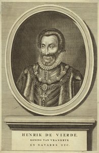 Retrato do rei Henrique IV da França de Dutch School