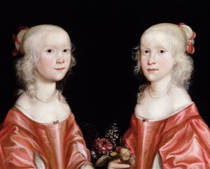 Retrato de irmãs gêmeas, c.1650