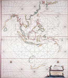 Mapa marítimo Leste da Índia " de Dutch School