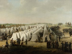 O Acampamento do Exército em Rijen, 1831-5 de Dutch School
