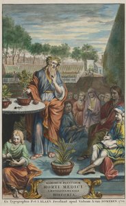Página de título de "Horti Medici Amstelodamensis Rariorum Plantarum Historia" vol. II, de Jan Commelin e Caspar Commelin de Dutch School