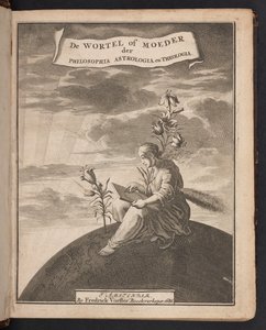 Página de rosto de "Aurora" ("Dawn in the Rising") da autoria de Jacob Böhme de Dutch School
