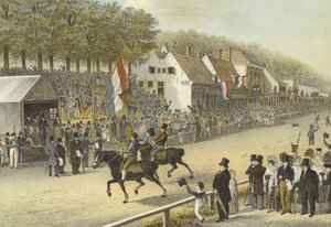 Corrida trote para o chicote de ouro, Leeuwarden, 24 de julho de 1830 de Dutch School