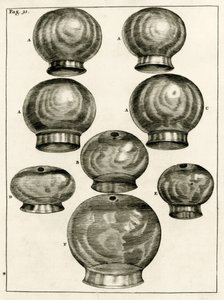 Vários ventosas, desde os exercícios práticos para curar método pelo Frederic Dekkers, 1694 de Dutch School