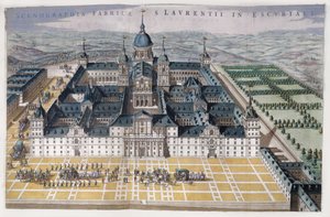 Vista do Escorial de Madrid, c.1662-5 de Dutch School