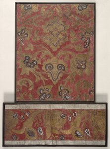 Design de Papel de Parede, c.1700 (couro) de Dutch School