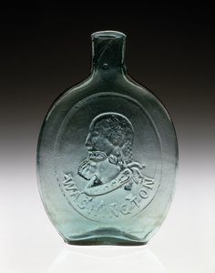Frasco Figurado, c. 1847 (vidro sem chumbo) de Dyottville Glass Works