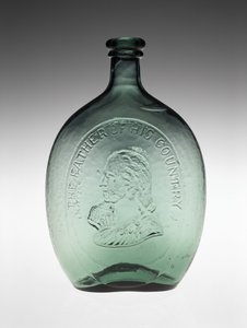 Figurado Frasco, c. 1848 (vidro sem chumbo) de Dyottville Glass Works