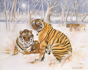 Tigres na Neve, 2005 (acrílico sobre tela)