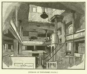 Interior da Capela da Rédea Ocidental (gravura) de E.H. Fitchew