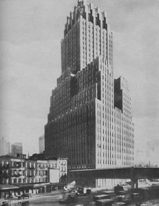 Maravilhas da antiga Babilônia ultrapassadas na moderna Nova York, c1935 de ENA