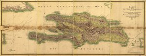 Mapa da Ilha de Santo Domingo de E. Beaucosté