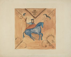 São Jorge Pintado em Pele de Veado, 19351942.