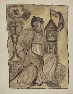 Tapeçaria de Santa Bárbara, c. 1936. de E. Boyd
