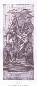 Odin-a design por E Burne Jones, década de 1920 de E. Burne Jones