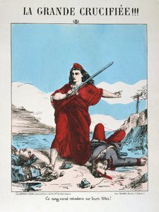 Alegoria da França republicana, 1871. de E. Courtaux