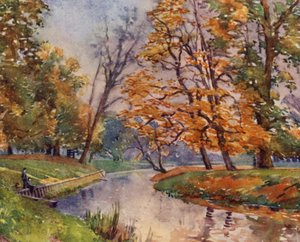 Eton: Olhar dos colegas, a Bancada do Sexto Formulário e os Campos de Jogo (cor litho) de E. D. Brinton