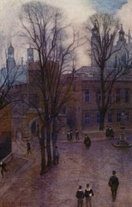 Eton: Upper School e Long Walk da Common Lane House (lito colorido) de E. D. Brinton