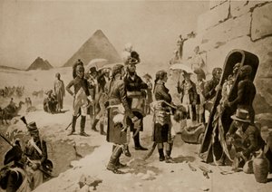 Napoleão no Egito, ilustração de &39;História das Nações de Hutchinson&39;, c.1915 de E. Fiorillo