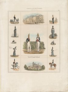 O Regimento de Guarda Pavlovsky, 1840 de E. Gilbertson