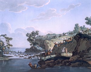 Cavalos atravessando um rio, 1812-13