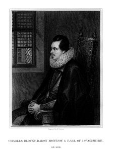 Charles Blount, 1º conde de Devon, cortesão e soldado inglês, 1827.