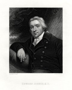 Edward Jenner, médico inglês do país, século XIX.