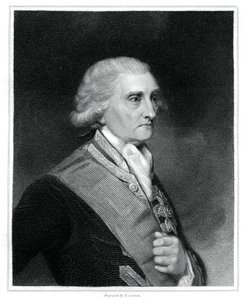 George Brydges Rodney, 1º Barão Rodney, oficial da Marinha Britânica, 1833. de E. Scriven