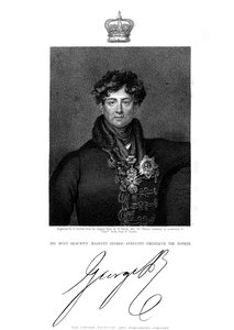 George IV, rei da Grã-Bretanha e Irlanda e de Hanover, século XIX. de E. Scriven