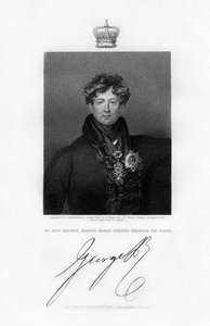 George IV, rei do Reino Unido e Hanover, século XIX.