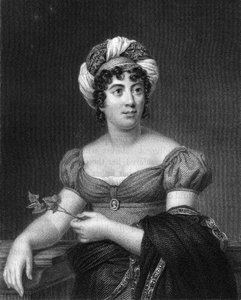 Germaine de Stael, escritor francês, romancista e propagandista político, 1836. de E. Scriven
