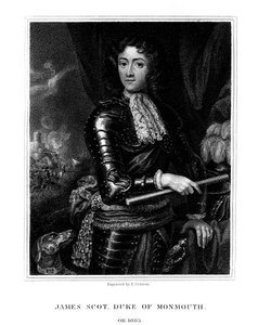 James Scott, 1º Duque de Monmouth, reconhecido por alguns como James II da Inglaterra, 1826.