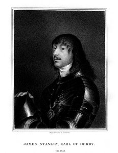 James Stanley, 7º Conde de Derby, apoiante do Royalist, 1824. de E. Scriven