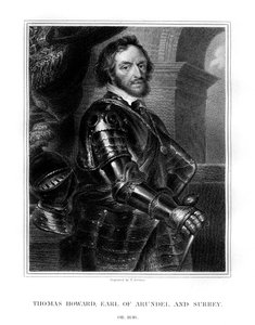 Thomas Howard, conde de Arundel e Surrey, cortesão inglês proeminente, 1823. de E. Scriven
