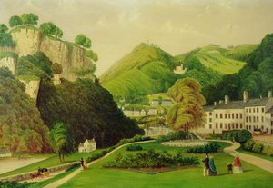 Matlock Bath do recinto do Bath Hotel, 1895 de E. Wray