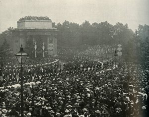 Chegada do Premier Canadense The Hon. Wilfrid Laurier em Hyde Park Corner, 1897.