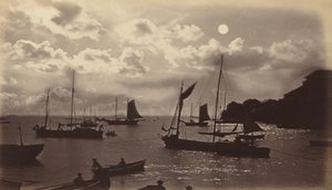 Efeito Lunar - Baía do Panamá, 1877. de Eadweard Muybridge