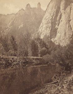 Torres da Catedral, Vale do Yosemite de Eadweard Muybridge